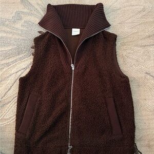 Varley Brown Fleece Vest